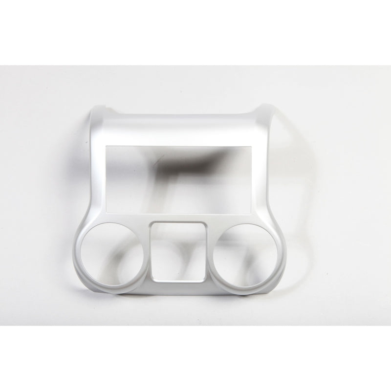 Rugged Ridge 11-18 Jeep Wrangler JK Brushed Silver Center Radio Console - Lights