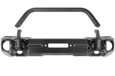 Rugged Ridge 18-20 Jeep Wrangler JL/JT Arcus Front Bumper Set w/ Overrider - Bumpers Grilles & Guards