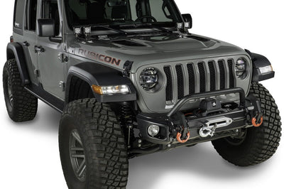 Rugged Ridge 18-20 Jeep Wrangler JL/JT Arcus Front Bumper Set w/ Overrider - Bumpers Grilles & Guards