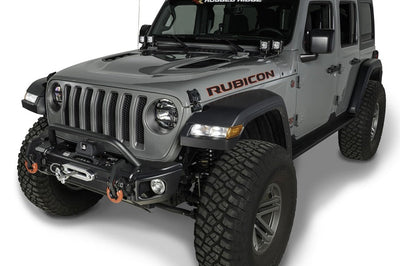 Rugged Ridge 18-20 Jeep Wrangler JL/JT Arcus Front Bumper Set w/ Overrider - Bumpers Grilles & Guards
