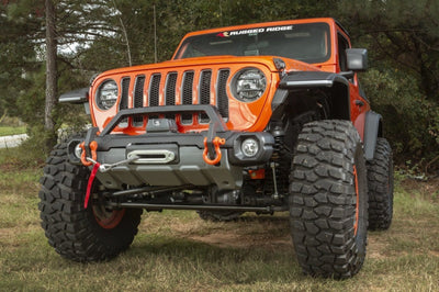 Rugged Ridge 18-21 Jeep Wrangler/Gladiator (JL/JT) Venator Modular Bumper - Black - Bumpers Grilles & Guards