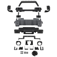 Rugged Ridge 18-21 Jeep Wrangler/Gladiator (JL/JT) Venator Modular Bumper - Black - Bumpers Grilles & Guards