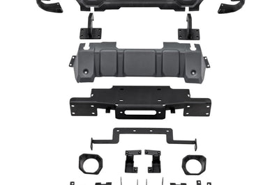 Rugged Ridge 18-21 Jeep Wrangler/Gladiator (JL/JT) Venator Modular Bumper - Black - Bumpers Grilles & Guards