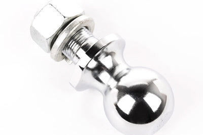 Rugged Ridge 2in Trailer Hitch Ball 1in Dia Shank Chrome - Winches & Hitches