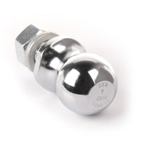 Rugged Ridge 2in Trailer Hitch Ball 1in Dia Shank Chrome - Winches & Hitches
