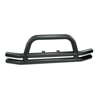 Rugged Ridge 3-In Dbl Tube Front Bumper Black 76-06 CJ &Jeep Wrangler - Bumpers Grilles & Guards