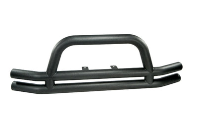 Rugged Ridge 3-In Dbl Tube Front Bumper Black 76-06 CJ &Jeep Wrangler - Bumpers Grilles & Guards