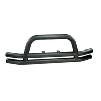 Rugged Ridge 3-In Dbl Tube Front Bumper Black 76-06 CJ &Jeep Wrangler - Bumpers Grilles & Guards