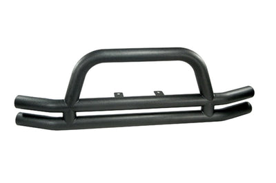 Rugged Ridge 3-In Dbl Tube Front Bumper Black 76-06 CJ &Jeep Wrangler - Bumpers Grilles & Guards