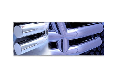 Rugged Ridge 3-In Double Tube Front Bumper SS 76-06 Models - Bumpers Grilles & Guards