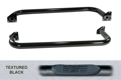 Rugged Ridge 3-In Round Side Step Black 97-06TJ - Nerf Bars & Running Boards