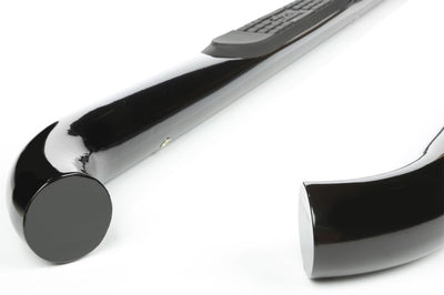 Rugged Ridge 3-In Round Side Steps Black 07-18 2-Door Jeep Wrangler - Nerf Bars & Running Boards