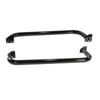 Rugged Ridge 3-In Round Side Steps Black 97-06 Jeep Wrangler - Nerf Bars & Running Boards