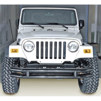 Rugged Ridge 3in Double Tube Bumper 76-06 Jeep CJ / Wrangler - Bumpers Grilles & Guards