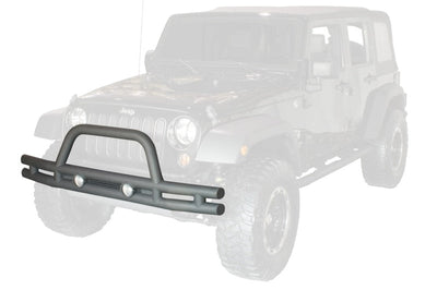 Rugged Ridge 3in Double Tube Front Bumper 07-18 Jeep Wrangler - Bumpers Grilles & Guards