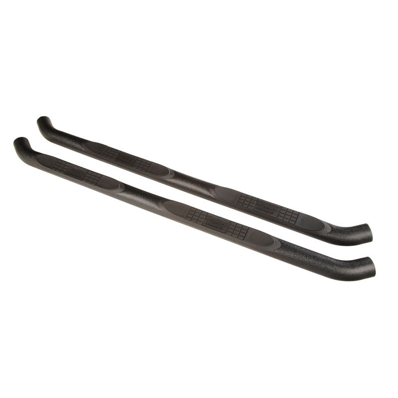 Rugged Ridge 3in Round Side Step Black 18-20 Jeep Wrangler JL 4Dr - Nerf Bars & Running Boards