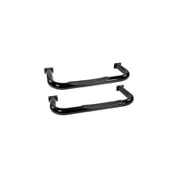 Rugged Ridge 3in Round Tube Side Steps Black 76-83 CJ5 - Nerf Bars & Running Boards