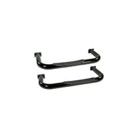 Rugged Ridge 3in Round Tube Side Steps Black 76-83 CJ5 - Nerf Bars & Running Boards