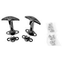 Rugged Ridge 41-95 Jeep CJ / Wrangler Black Hood Catch Kit - Fabrication