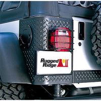 Rugged Ridge 76-06 Jeep CJ / Wrangler Black Euro Tail Light Guards - Lights
