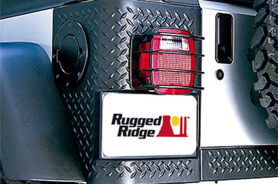Rugged Ridge 76-06 Jeep CJ / Wrangler Black Euro Tail Light Guards - Lights