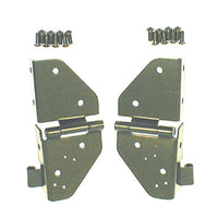 Rugged Ridge 76-86 Jeep CJ / 87-95 Wrangler YJ Black Windshield Hinges - Engine Components