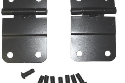 Rugged Ridge 76-86 Jeep CJ Black Lower Tailgate Hinge Set - Truck Bed Accessories