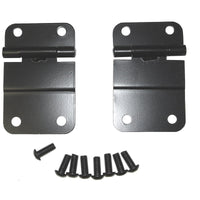 Rugged Ridge 76-86 Jeep CJ Black Lower Tailgate Hinge Set - Truck Bed Accessories