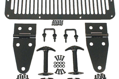 Rugged Ridge 78-95 Jeep CJ / Wrangler Black Hood Kit - Exterior Styling