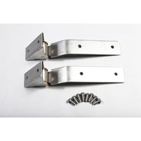 Rugged Ridge 87-95 Jeep Wrangler YJ Stainless Steel Tailgate Hinges - Truck Bed Accessories