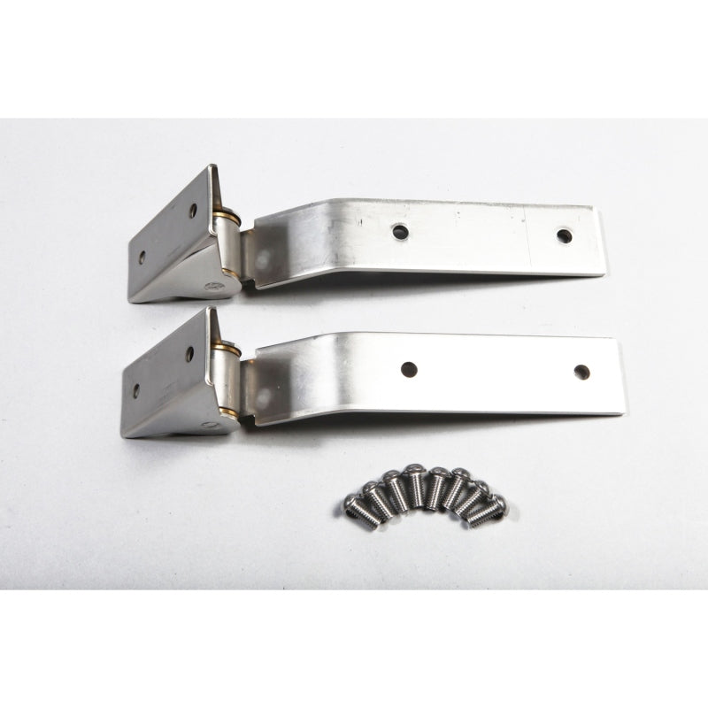Rugged Ridge 87-95 Jeep Wrangler YJ Stainless Steel Tailgate Hinges - Truck Bed Accessories