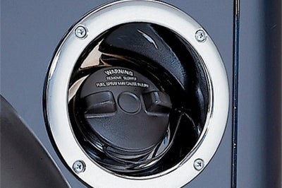 Rugged Ridge 97-06 Jeep Wrangler Chrome Gas Tank Filler Bezel - Fuel Delivery