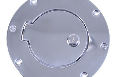 Rugged Ridge 97-06 Jeep Wrangler TJ Stainless Steel Locking Gas Cap Door - Fuel Delivery