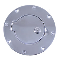 Rugged Ridge 97-06 Jeep Wrangler TJ Stainless Steel Locking Gas Cap Door - Fuel Delivery