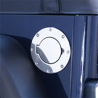 Rugged Ridge 97-06 Jeep Wrangler TJ Stainless Steel Non-Locking Gas Cap Door - Fuel Delivery