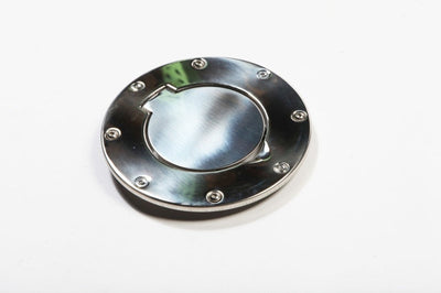Rugged Ridge 97-06 Jeep Wrangler TJ Stainless Steel Non-Locking Gas Cap Door - Fuel Delivery