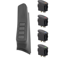 Rugged Ridge A-Pillar Switch Pod Kit Black LHD 07-10 (JK) - Interior Accessories