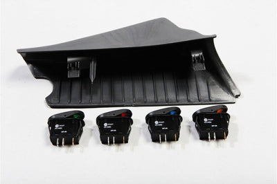 Rugged Ridge A-Pillar Switch Pod Kit Black LHD 07-10 (JK) - Interior Accessories
