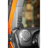 Rugged Ridge A-Pillar Switch Pod Kit Black LHD 07-10 (JK) - Interior Accessories