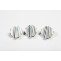 Rugged Ridge Alum Climate Control Knob Set Blue 07-10 Jeep Wrangler JK - Interior Accessories