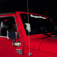 Rugged Ridge Antenna Base Cover Chrome 07-18 Jeep Wrangler - Exterior Styling