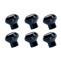 Rugged Ridge Billet Aluminum Dash Knob Set Black 76-86 Jeep CJ - Interior Accessories
