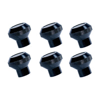 Rugged Ridge Billet Aluminum Dash Knob Set Black 76-86 Jeep CJ - Interior Accessories