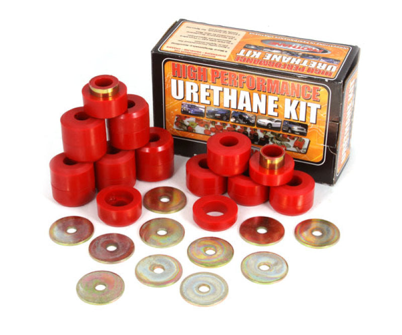 Rugged Ridge Body Mount Kit Red 22 Pieces 97-06 TJ - Armor & Protection