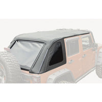 Rugged Ridge Bowless Soft Top Black Diamond 4-Door 07-18 Jeep Wrangler JK - Roofs & Roof Accessories