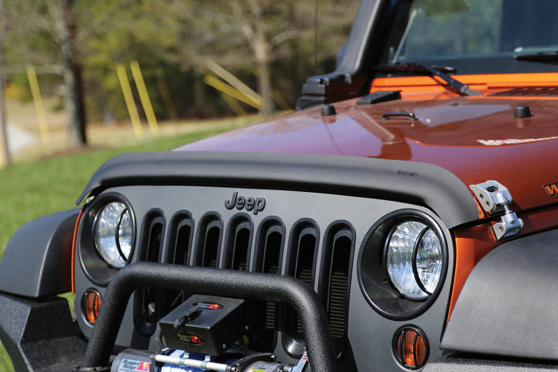 Rugged Ridge Bug Deflector Matte Black 07-18 Jeep Wrangler - Deflectors