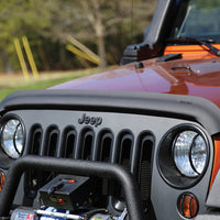 Rugged Ridge Bug Deflector Matte Black 07-18 Jeep Wrangler - Deflectors