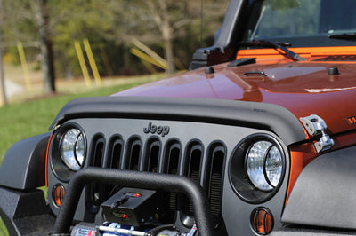 Rugged Ridge Bug Deflector Matte Black 07-18 Jeep Wrangler - Deflectors