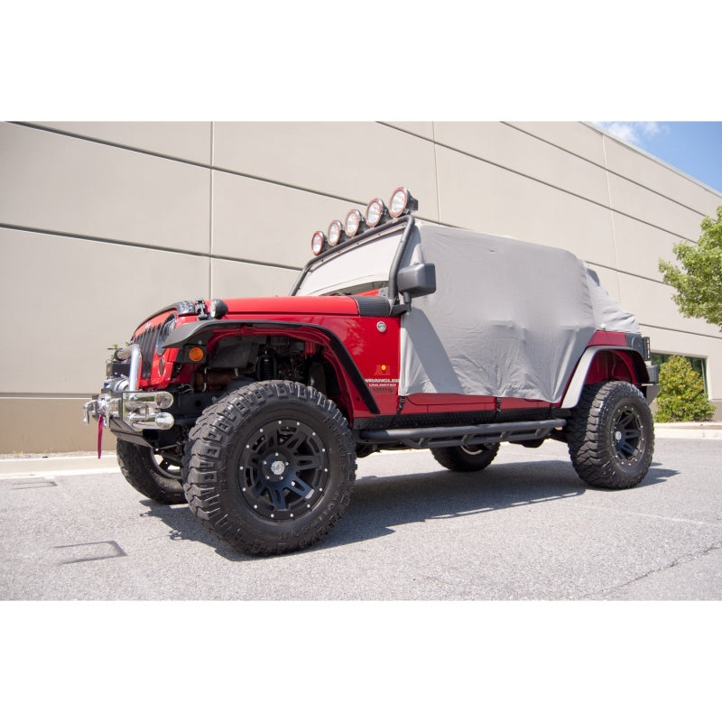 Rugged Ridge Cab Cover Gray 07-18 Jeep 4-Door Wrangler JK - Exterior Styling