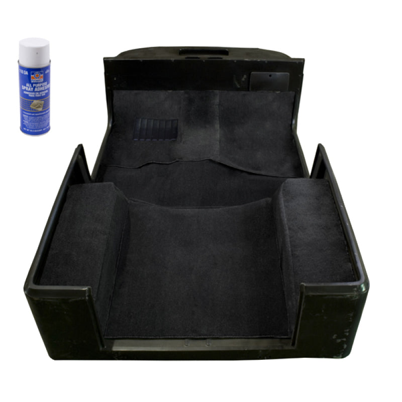 Rugged Ridge Deluxe Carpet Kit Adhesive Black 76-95 Jeep CJ / Wrangler M - Floor Mats